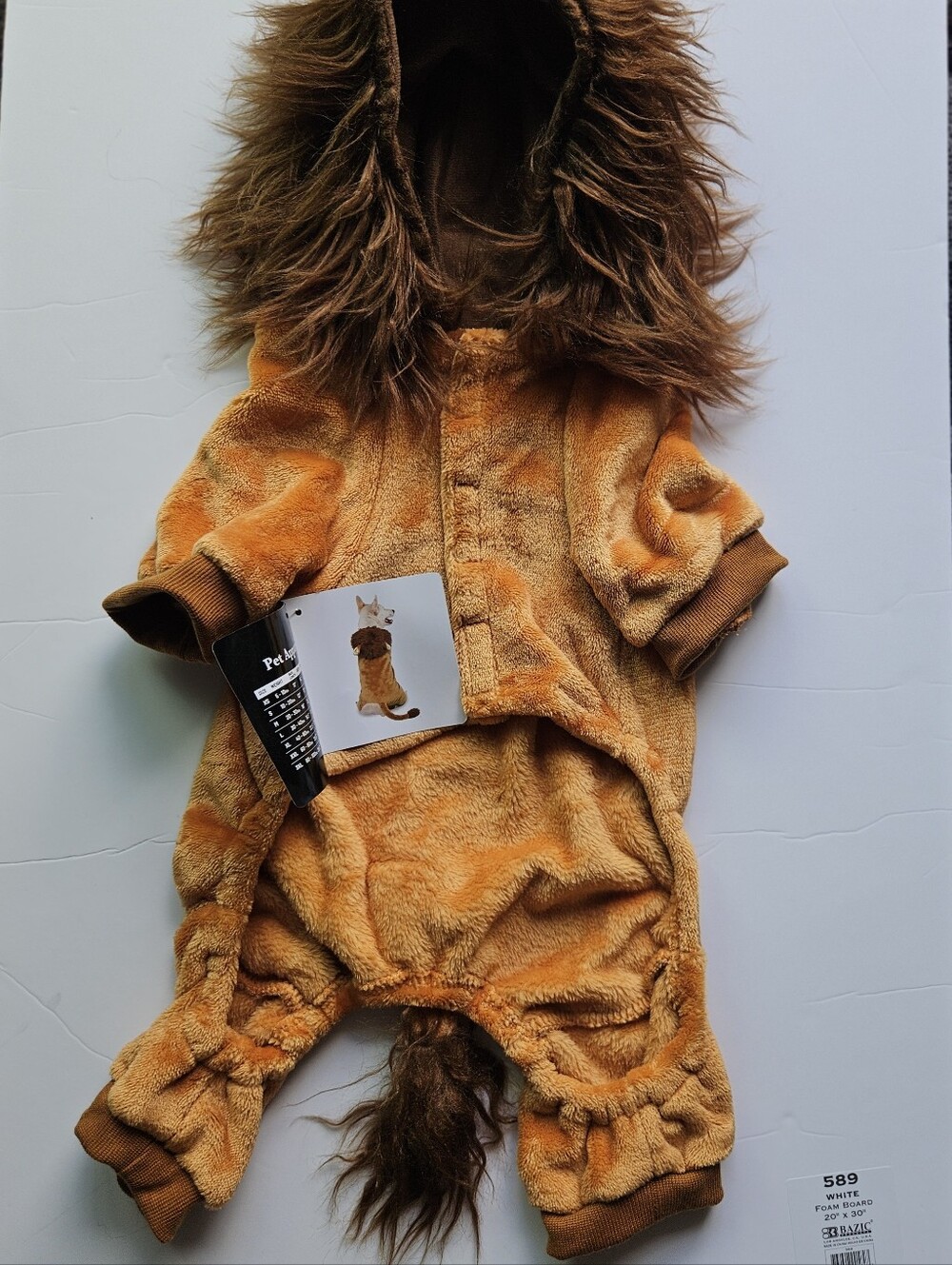 Pet Apparel Lion Dog Costume, a plush fleece
